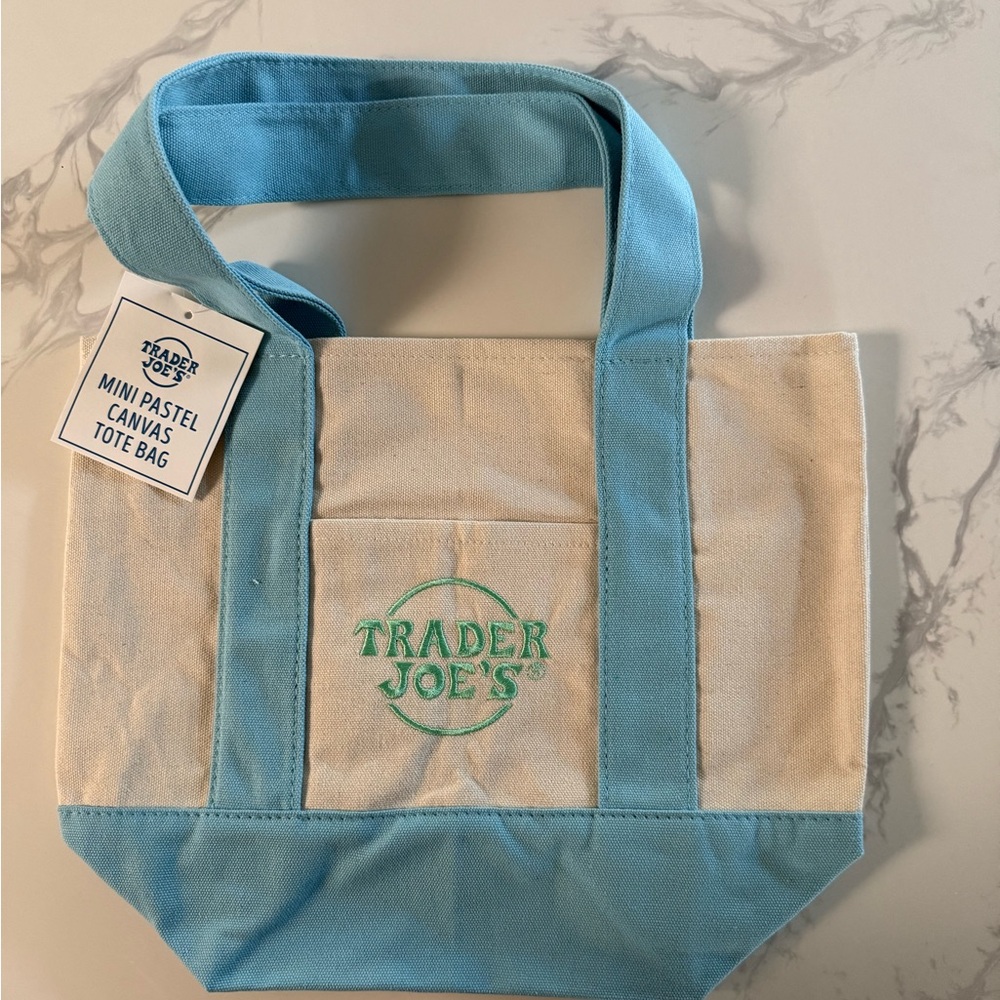 Trader Joe’s pastel mini Tote Bag